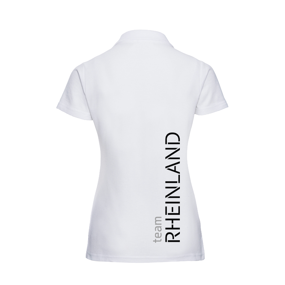 Team Rheinland Poloshirt tailliert weiß S