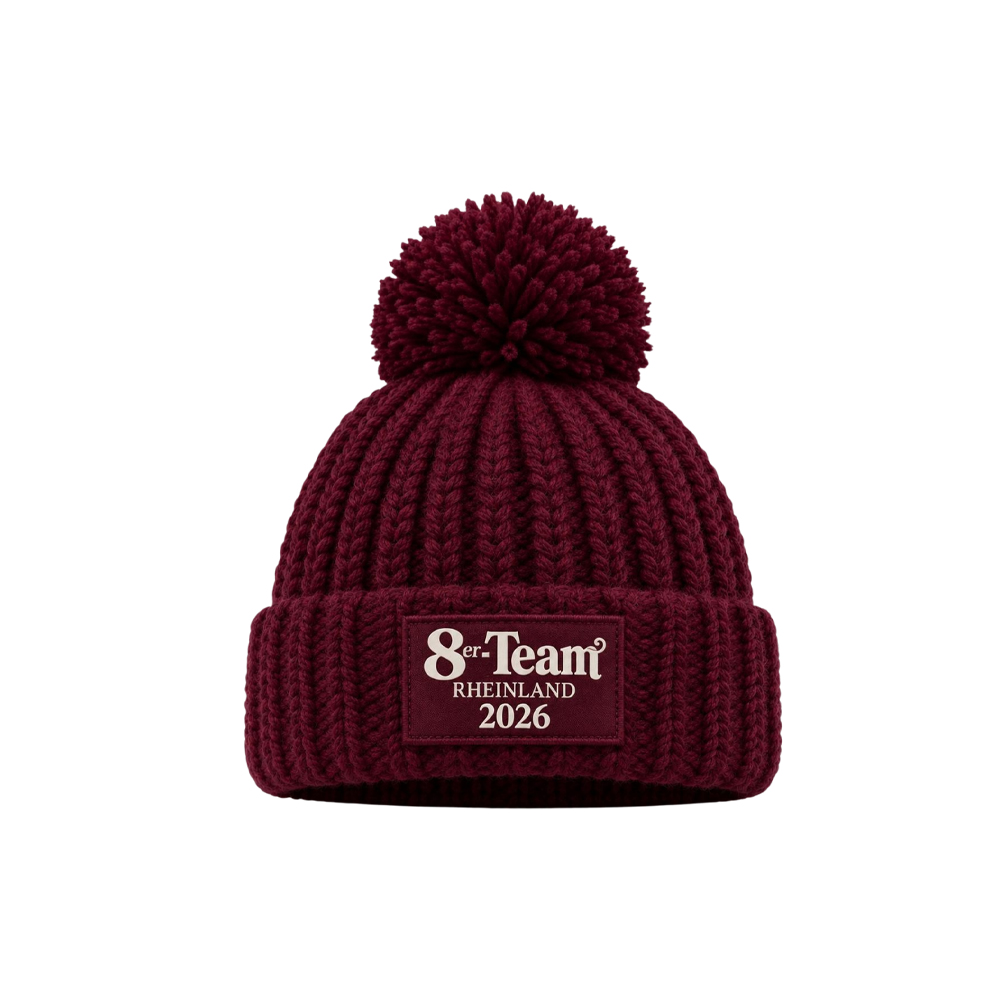 8er Team Patch Beanie Burgundy