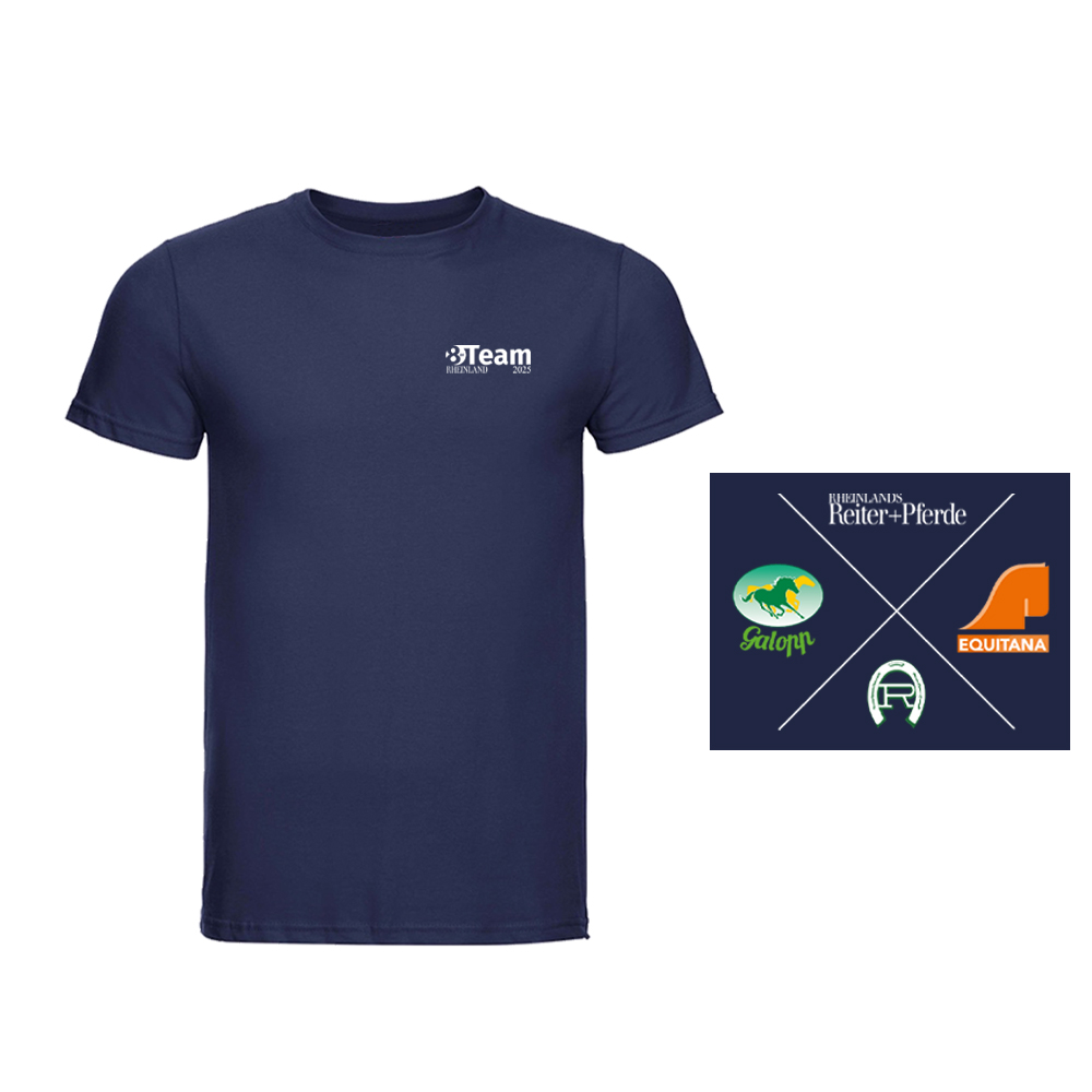 8er Team Sponsoren T-Shirt Kids navy Druck